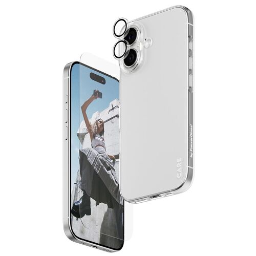 PanzerGlass SAFE. | CARE by 3-in-1 Combo Bundle iPhone 17 Protection d'écran transparent Apple pour Apple - iPhone 17