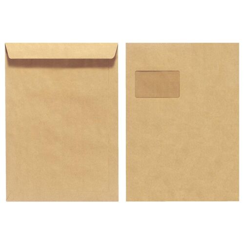 Herlitz 737494 Enveloppe C4 (229 X 324 Mm) Marron 10 Pièces