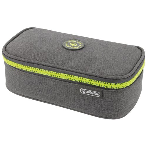 Herlitz Beatbox Abc Trousse À Crayons Polyester Gris Et Jaune