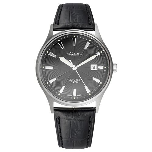Adriatica A1171.4216q Montre Bracelet Mâle Quartz Gris