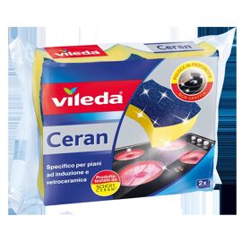 Vileda 153104 éponge Rectangulaire Microfibre Bleu, Jaune 2 pièces