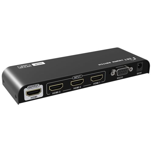 Techly IDATA HDMI2-4K31HDR commutateur vidéo HDMI