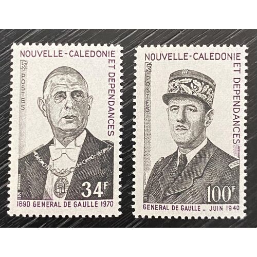 Lot De 2 Timbres Neufs** Nouvelle-Calédonie 1971 Y&T 377 / 378