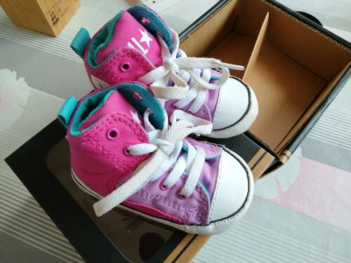Converse Bébé Rose/Mauve Pointure 19