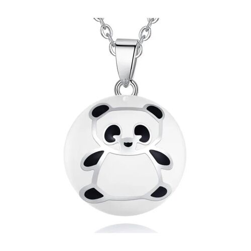 Bola De Grossesse Panda Argenté Collier