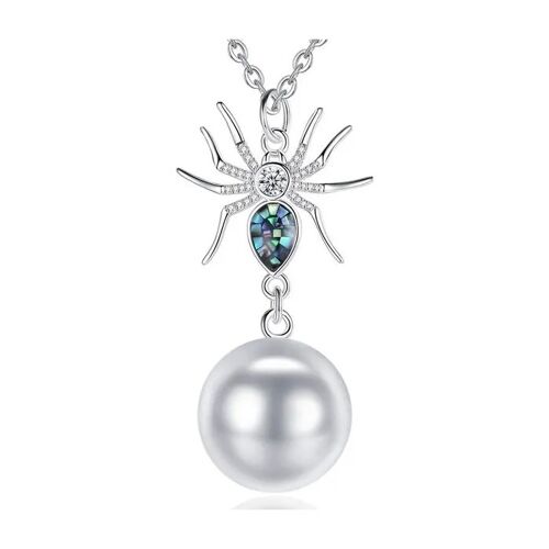 Bola De Grossesse Araignée Mosaïque Et Strass Collier