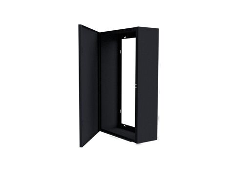 Coffret d'habillage ATOLE 13 modules en acier noir pour tableaux électriques - H. utile : 480 mm