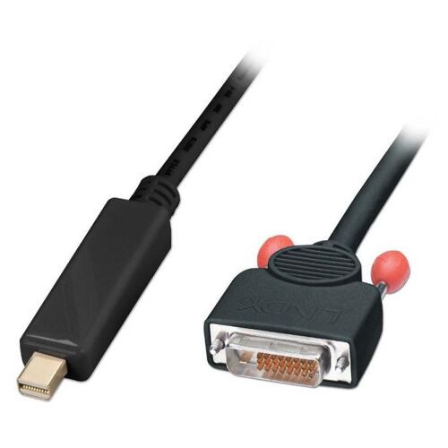 Lindy 3m Mini DisplayPort - DVI-D m/m Noir