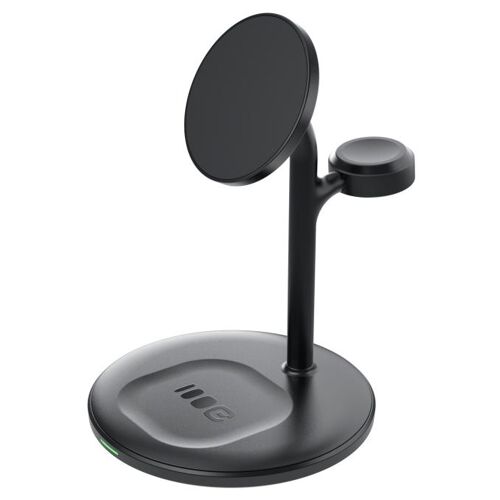 Green Cell MSST-GC-3IN1-B chargeur d'appareils mobiles Casques, Casque, Smartphone, Smartwatch Noir Recharge sans fil Auto