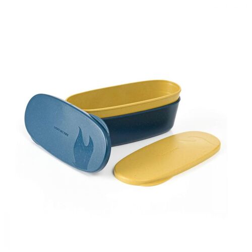 Light My Fire Snapbox Oval Ovale Boîte 0,32 L Bleu, Jaune 2 Pièces