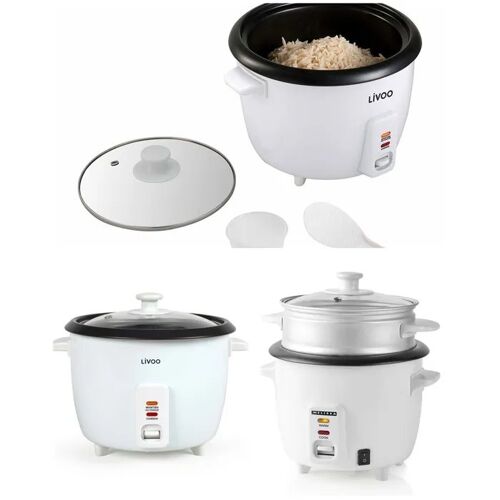 Cuiseur à riz - LIVOO - 0,6 L - 300 W - Revêtement antiadhésif - Panier vapeur