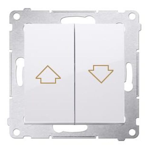 Kontakt-Simon DZP1A.01/11 commutateur électrique Bouton-poussoir Blanc