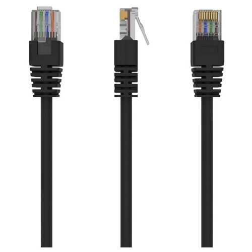 Gembird Patch Cord Cat.5e UTP 10m câble de réseau Noir Cat5e U/UTP (UTP)