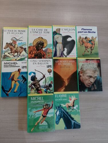 Lot De 10 Livres "Bibliothèque Verte"(4)