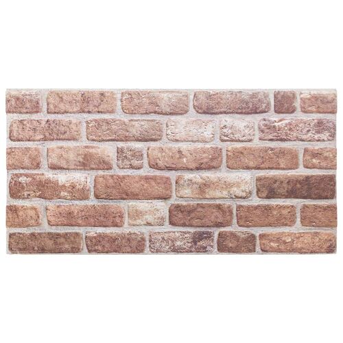 vidaXL Panneaux muraux 10 pcs Marron 100 x 50 cm Mousse EPS