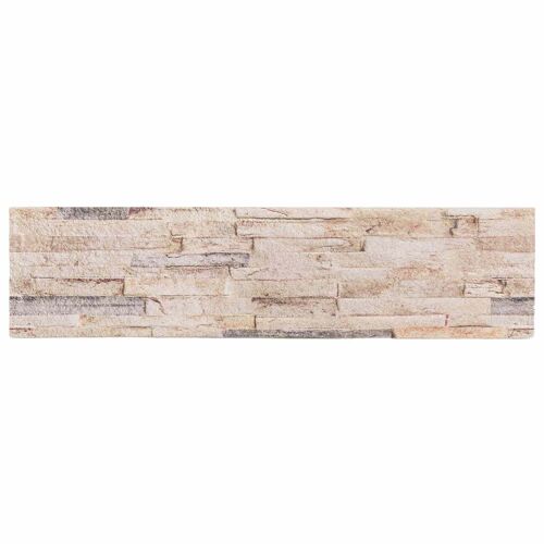 vidaXL Panneaux muraux 10 pcs Blanc et rouge 100 x 25 cm Mousse EPS