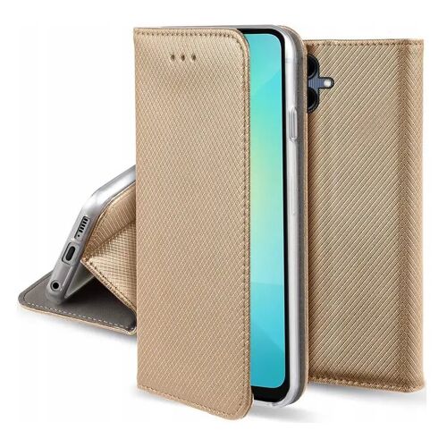 Housse pour Samsung Galaxy A07 - etui coque pochette portefeuille + verre trempe - OR MAGNET