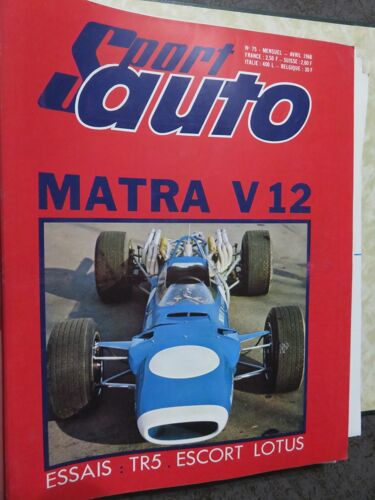 Sport Auto Vintage Numéro 75 Du 04/1968 Matra V 12