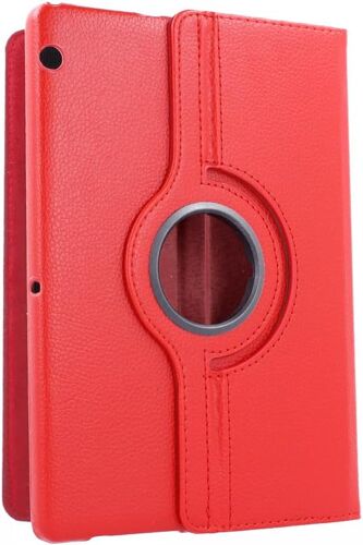 ELVORIX-Étui en Similicuir Rotatif à 360° pour Huawei MEDIAPAD T3 10 9,6"", étui de Protection, Rouge
