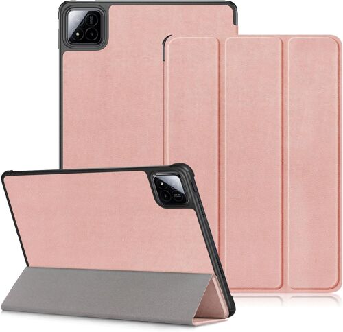 ELVORIX-Coque pour Xiaomi Mi Pad 7/Mi Pad 7 Pro 11.2"", Étui de Protection Ultra Mince avec Fonction Suppor,Or Rose