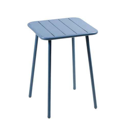 Table Carrée 2 Places 50x50cm Bleu Bergame