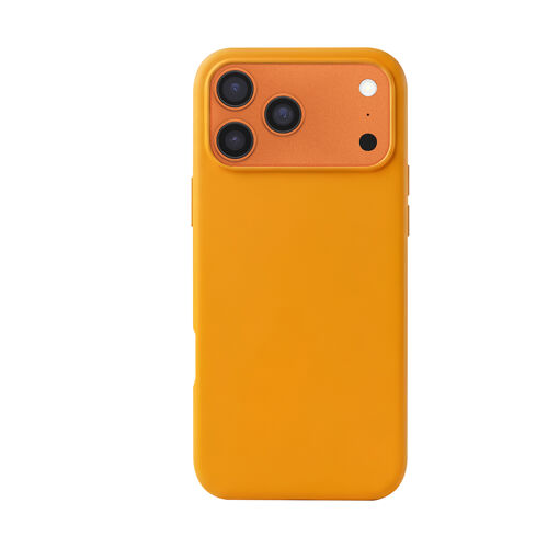 Coque Silicone MagSafe pour iPhone 17 Pro Aimantée avec Protection Caméra MW Orange