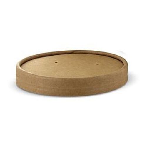 Papstar 87267 Cloche Pour Aliment Marron Carton Rond Couvercle Alimentaire