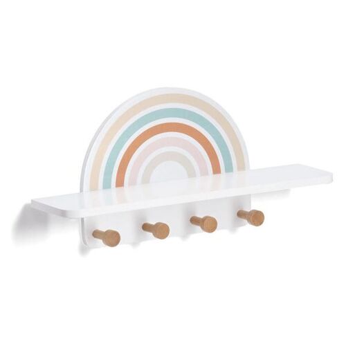 Zeller Present 13539 porte-manteaux Mural 4 crochet(s) Blanc