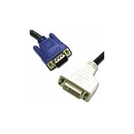 C2G 2m DVI-A FM / HD15 M Cable VGA (D-Sub) Noir
