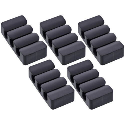 InLine 59971J range-câbles Universel Pince de câble Noir 5 pièces