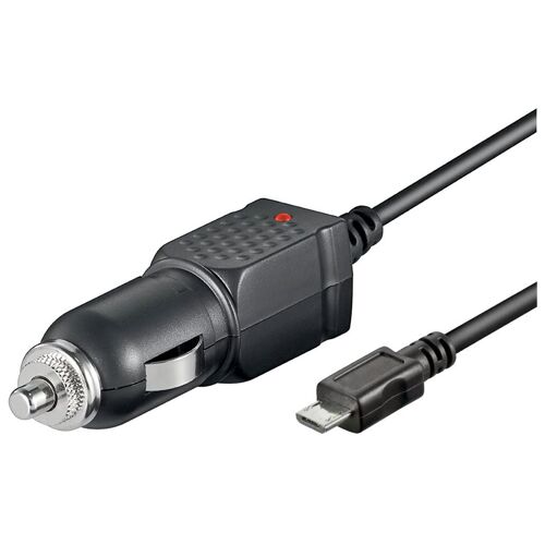 Techly IPW-CAR-MICRO1 chargeur d'appareils mobiles Téléphone portable Noir Allume-cigare Auto