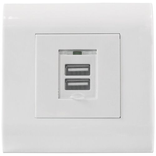 Intellinet 772211 prise de courant USB A Blanc