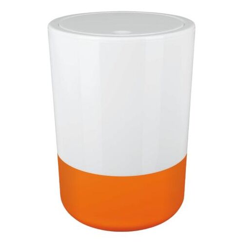 Spirella 7610583175885 poubelle 5 L Rond Polypropylène (PP) Orange et Blanc