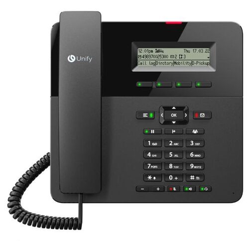 Unify OpenScape Desk Phone CP210 Téléphone analogique Noir