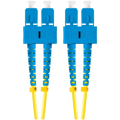 Lanberg FO-SUSU-SD11-0100-YE câble InfiniBand et à fibres optiques 10 m SC Jaune