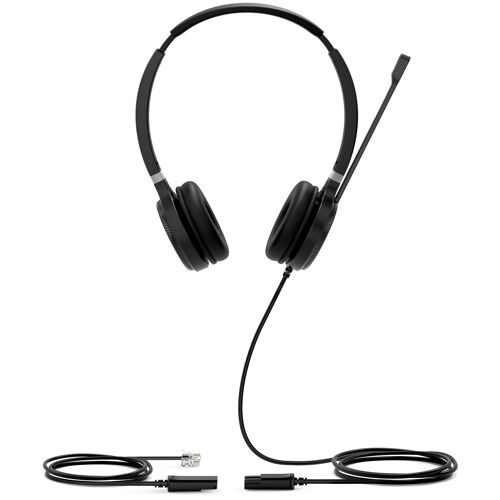 Yealink YHS36 Casque Avec fil Arceau Appels/Musique Noir et Argent