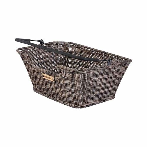 Basil Capri Arrière Panier De Vélo Rotin Bois