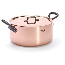De Buyer 6466.28 Casserole À Sauce 8 L Rond Cuivre