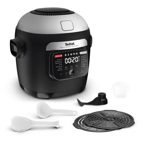 Tefal Multicook Actifry MY741CF0 appareil multi-cuissons 6 L 1334 W Noir et Acier inoxydable