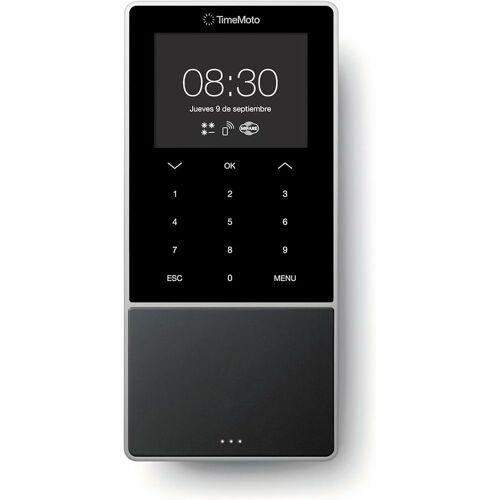 Safescan Tm-818 Mc Noir Jeton De Puce, Empreinte Digitale, Mot De Passe, Carte De Proximité Secteur Tft Ethernet/Lan