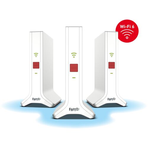 Mesh Set 4200 Bi-bande (2,4 GHz / 5 GHz) Wi-Fi 6E (802.11ax) Rouge, Blanc 2x2/4x4