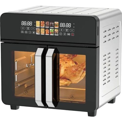 Friteuse à Air Chaud - ROYAL SWISS - 23L - 2400W - 10 Programmes - Double Portes