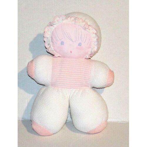 doudou poupée rayé rose vintage corolle