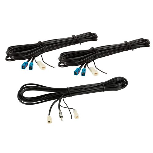 Kit de cables antenne Fakra-f->DIN-m- 2x Fakra-f- FM DVB-T GPS