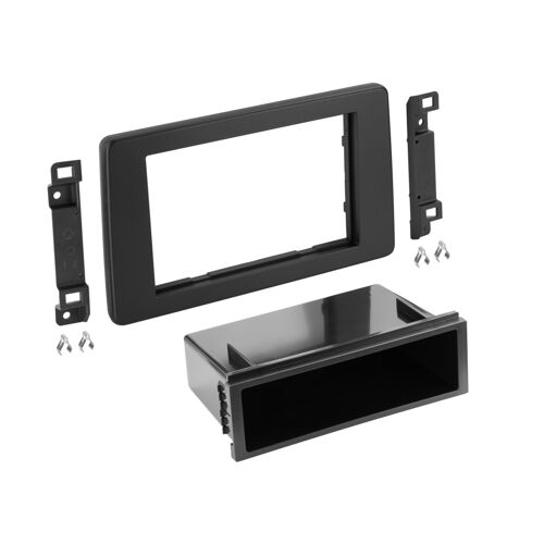 Plaque De Support 2din Avec Compartiment Pour Renault Express -Rjk-