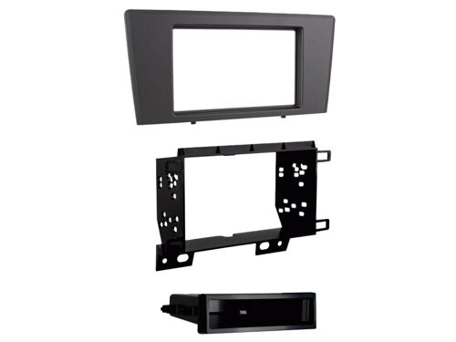 Plaque De Fixation 2din Avec Rangement Pour Volvo S60 V70 Xc70 Gris