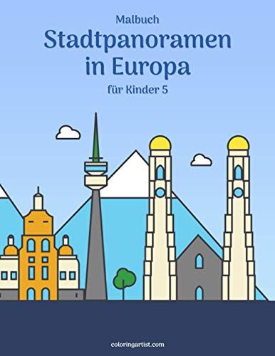 Malbuch Stadtpanoramen In Europa Fuer Kinder 5
