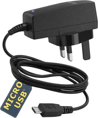 JGD-Micro USB Plug UK ¿ Chargeur micro USB ¿ Adaptateur 5 V 1 A ¿ Câble de charge universel pour téléphone portable ¿ Compatible avec les smartphones Samsung, Nokia, BlackBerry, HTC, LG, Google Nexus