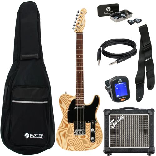 Fazley Classic Series Ftl218 Exotic Wood Pack Débutant Guitare Électrique