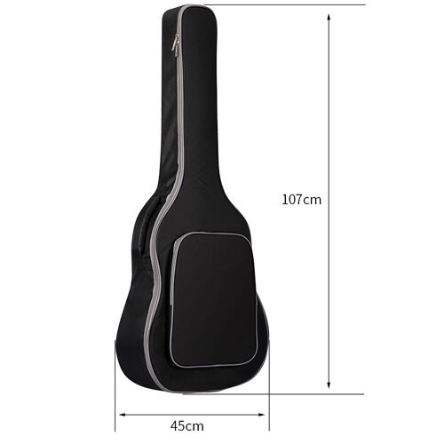 Housse De Guitare Acoustique 40-41 Pouces Avec Rembourrage 10t Le Noir